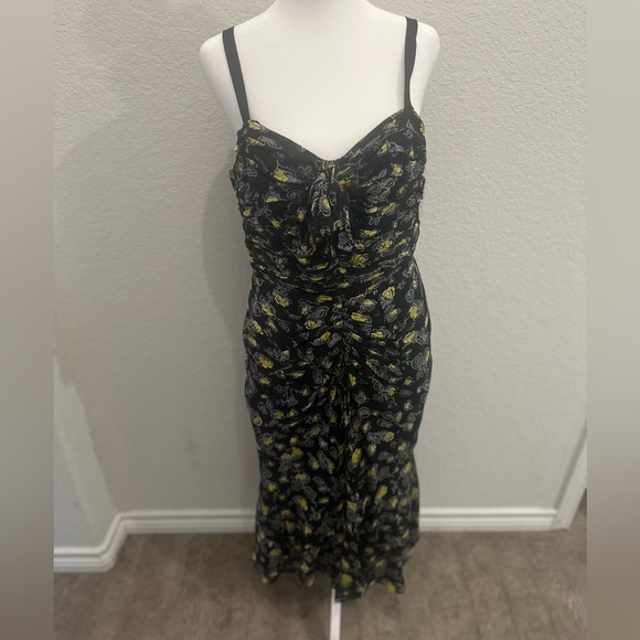 Cinq à Sept Black Floral Midi Dress - Picture 8 of 8